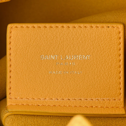 Saint Laurent Calfskin Toy Shopping Tote Yellow 6 of 10