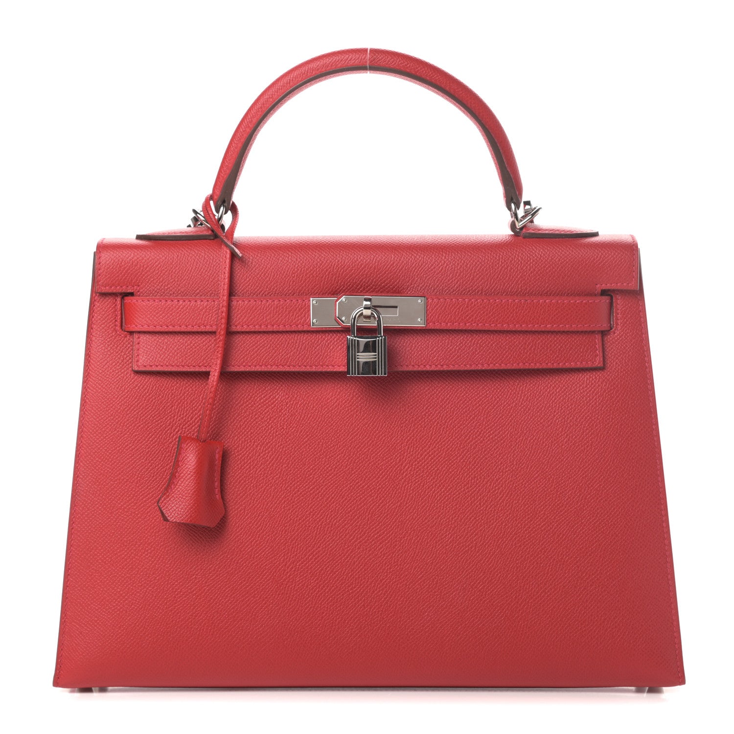 Hermes Epsom Kelly Sellier 32 Rouge Casaque 1 of 11