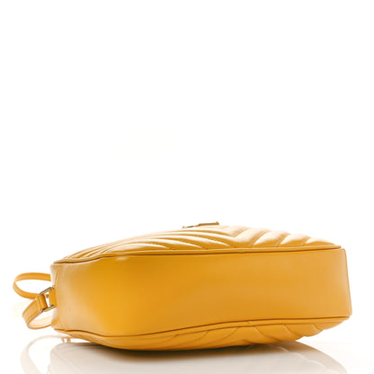 Saint Laurent Calfskin Matelasse Monogram Lou Camera Bag Safran 4 of 9
