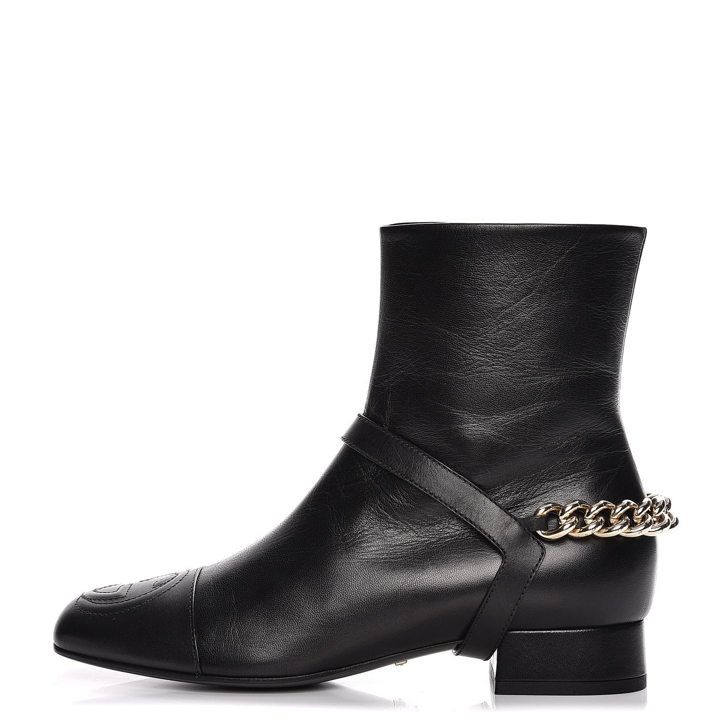 Calfskin Soho Boot 38.5 Nero Black