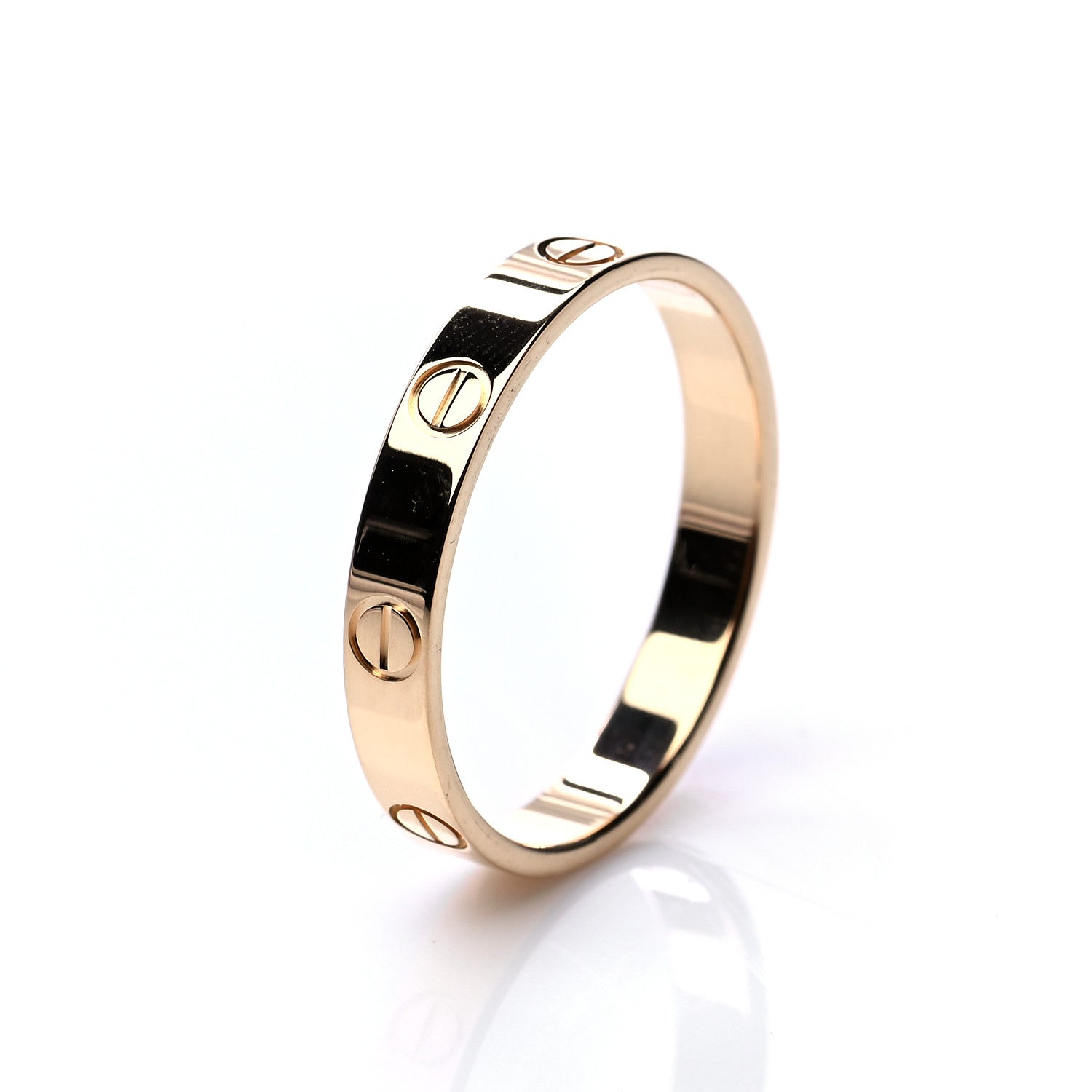 Cartier 18K Yellow Gold 3.5mm LOVE Wedding Band Ring 61 9.5 5 of 6