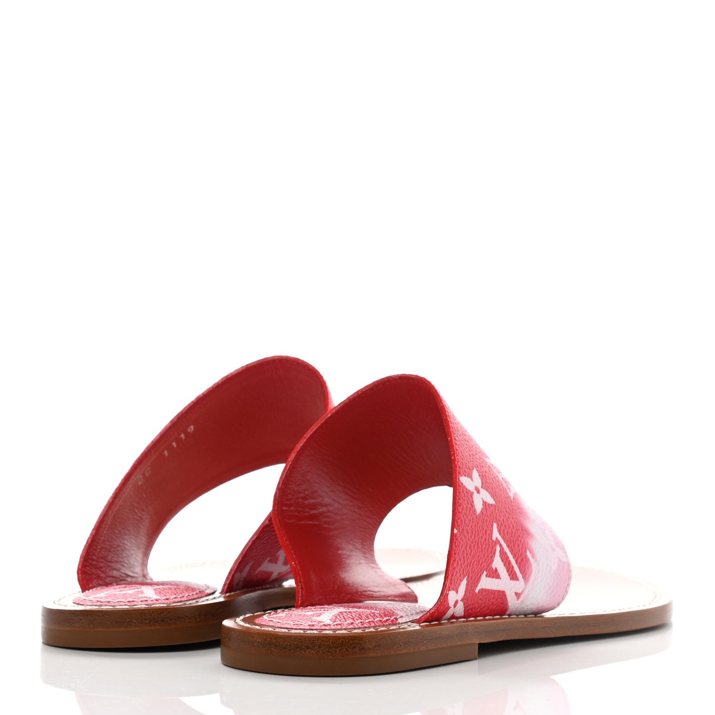 Monogram Escale Palma Sandals 36 Rouge