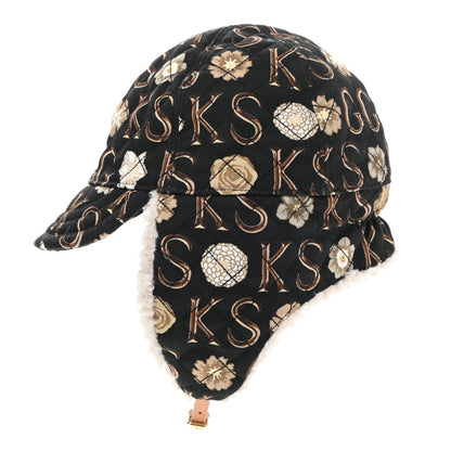 Gucci X KEN SCOTT Canvas Shearling Floral Print Cap Hat L Multicolor 4 of 12
