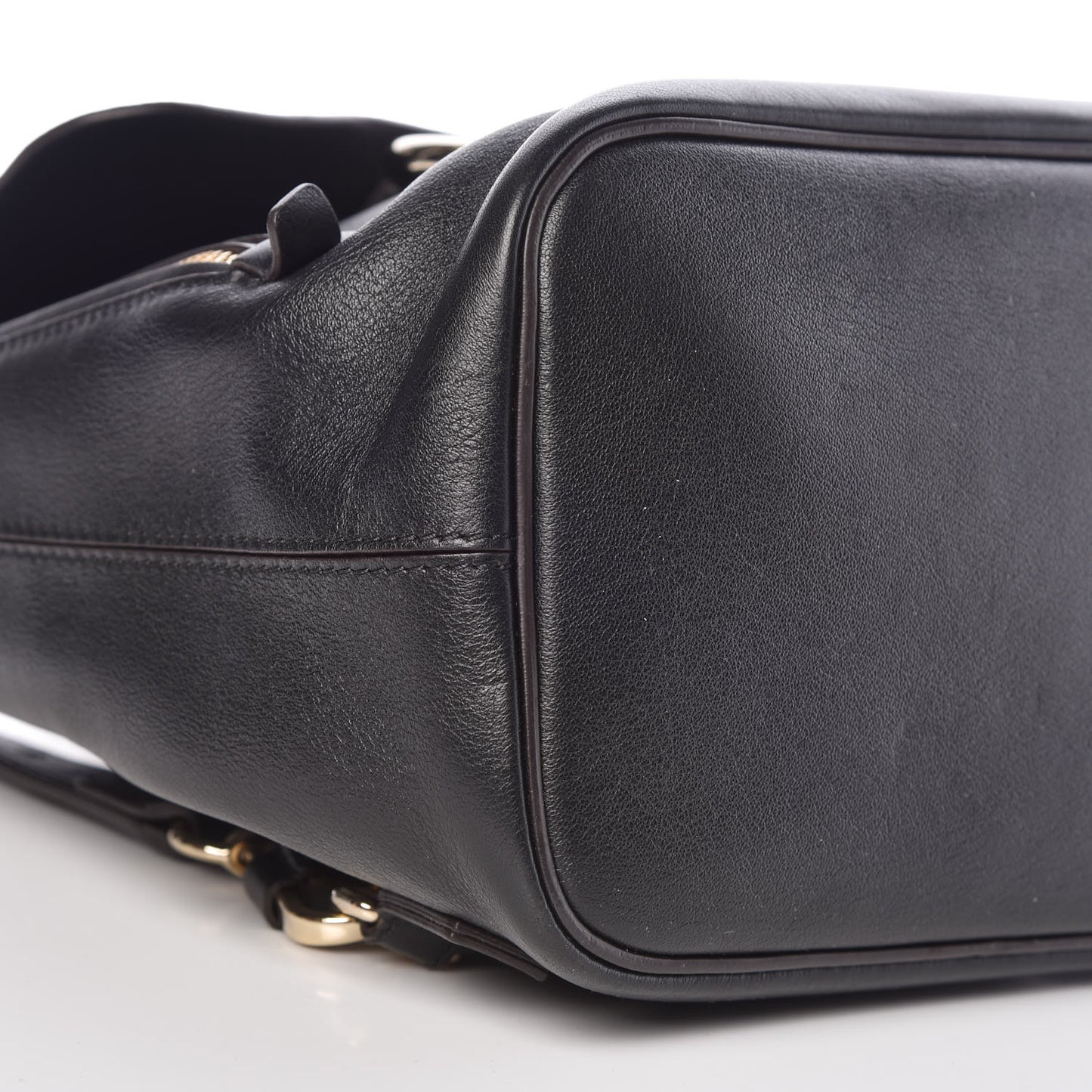 Suede Calfskin Small Faye Backpack Black