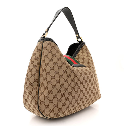 Gucci Monogram Large New Ladies Web Hobo Dark Brown 3 of 12
