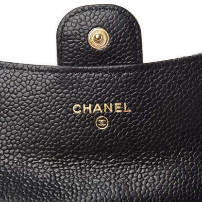 Chanel Caviar Quilted Flap Card Holder Wallet Black 6 of 8