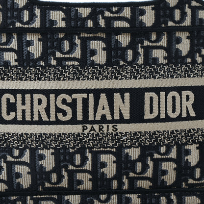 Christian Dior Oblique Mini Book Tote Blue Multicolor 8 of 11