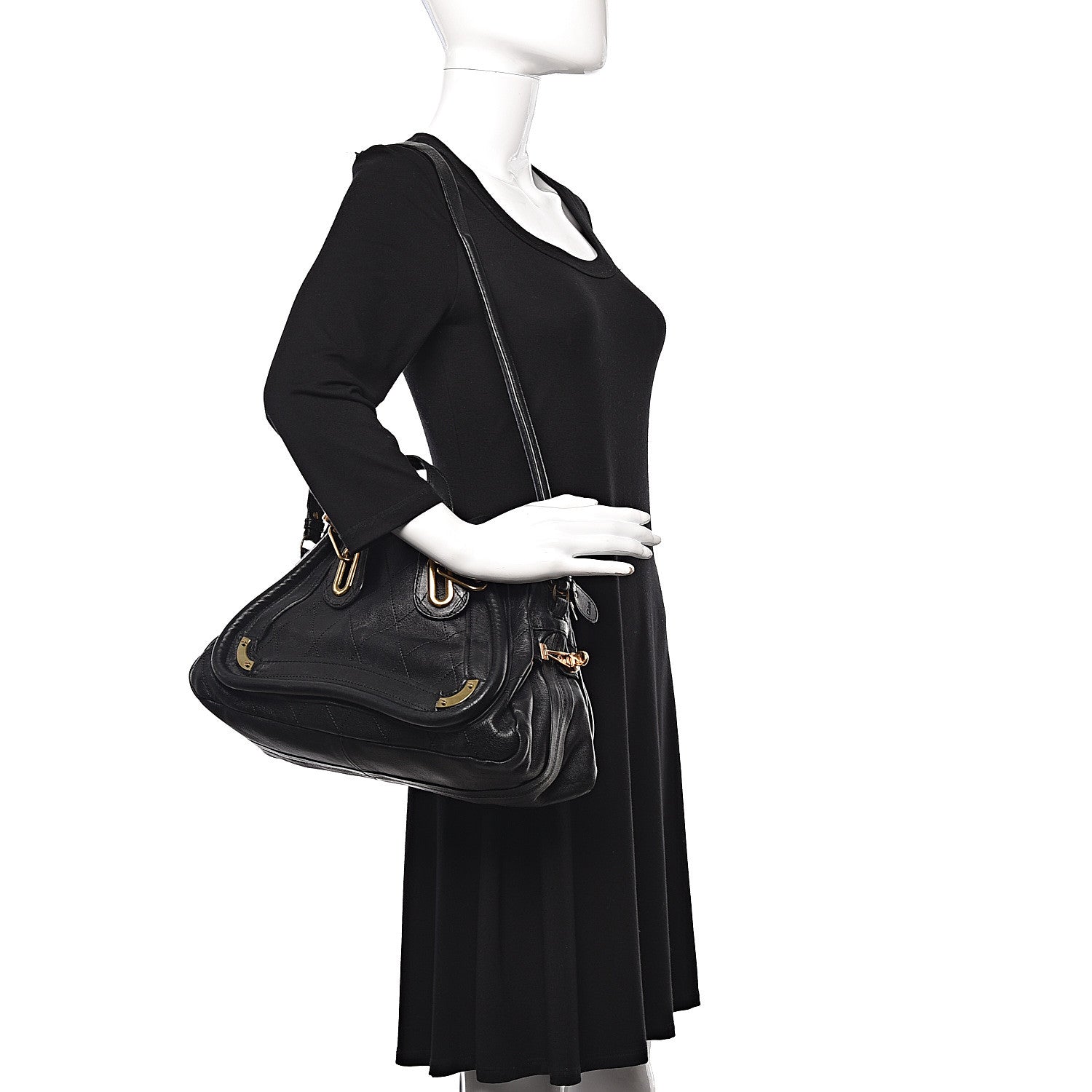 Chloe Sheepskin Quilted Small Paraty Black 2 of 9