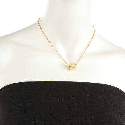 Chopard 18K Yellow Gold Diamond Ice Cube Love Necklace 2 of 9