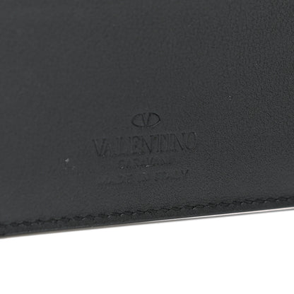 Valentino Garavani Vitello Rockstud Bi-Fold Wallet Black 6 of 9