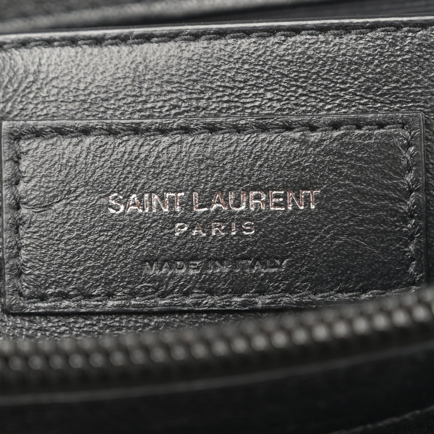 Saint Laurent Sheepskin Matelasse Chevron Monogram Monochrome Large College Satchel Black 6 of 12