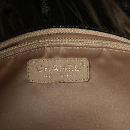 Chanel Vinyl Medium Rock and Chain Flap Black 6 of 10