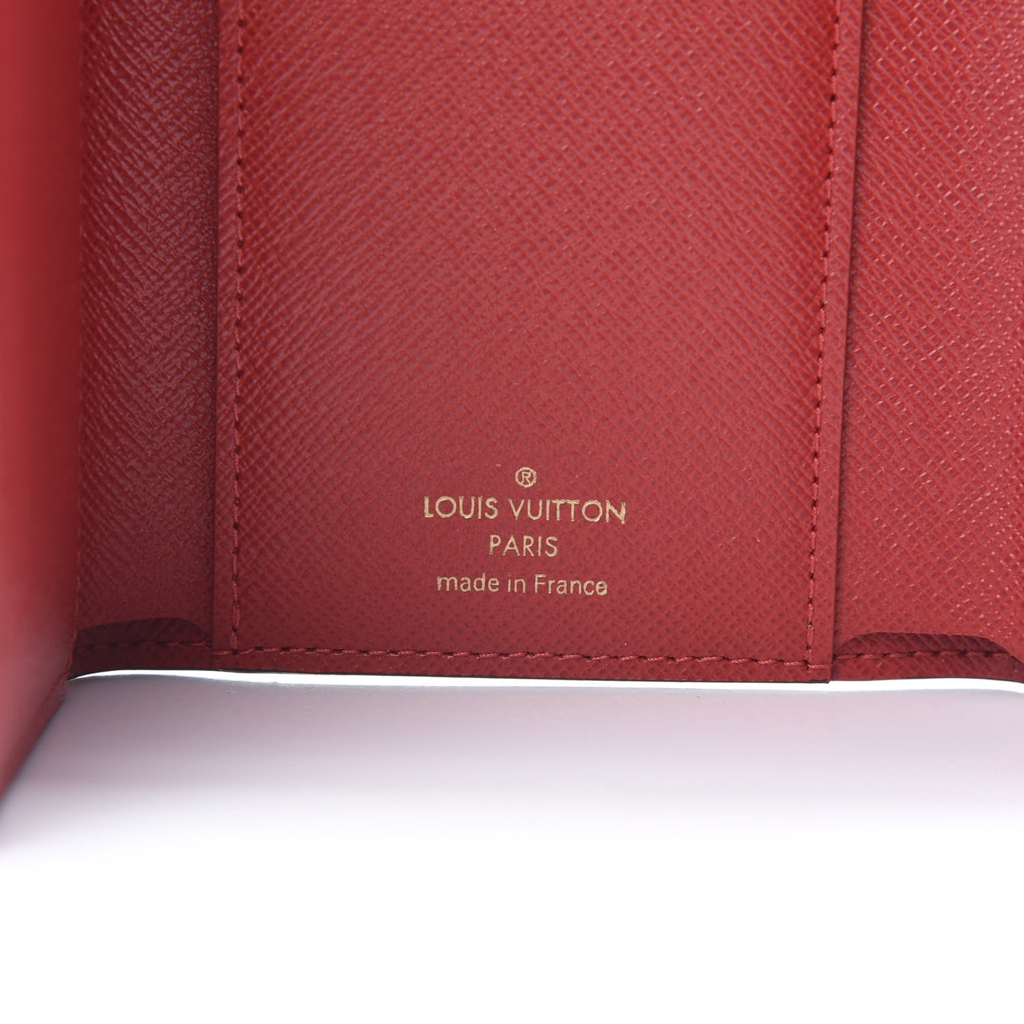 Damier Ebene Victorine Wallet Red
