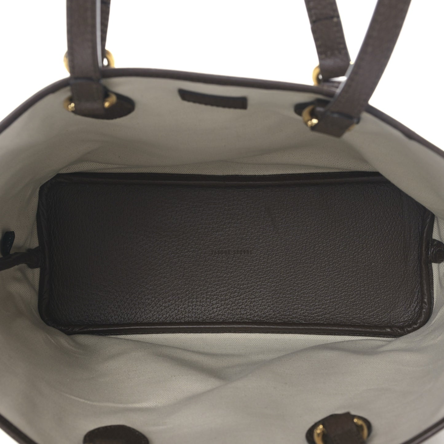 GG Supreme Monogram Textured Calfskin Small Ophidia Shoulder Tote Bag Beige Ebony New Acero