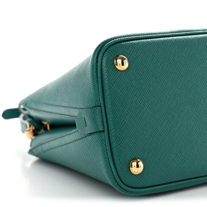 Prada Saffiano Cuir Small Matinee Tote Mango 8 of 9