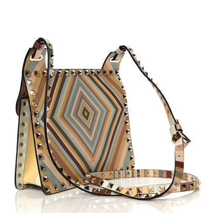 Valentino Garavani Vitello Native Couture 1975 Rockstud Crossbody Messenger Bag Multicolor 3 of 11