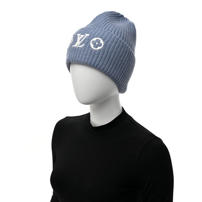 Louis Vuitton Wool Monogram LV Headline Beanie Hat S Light Blue 2 of 5