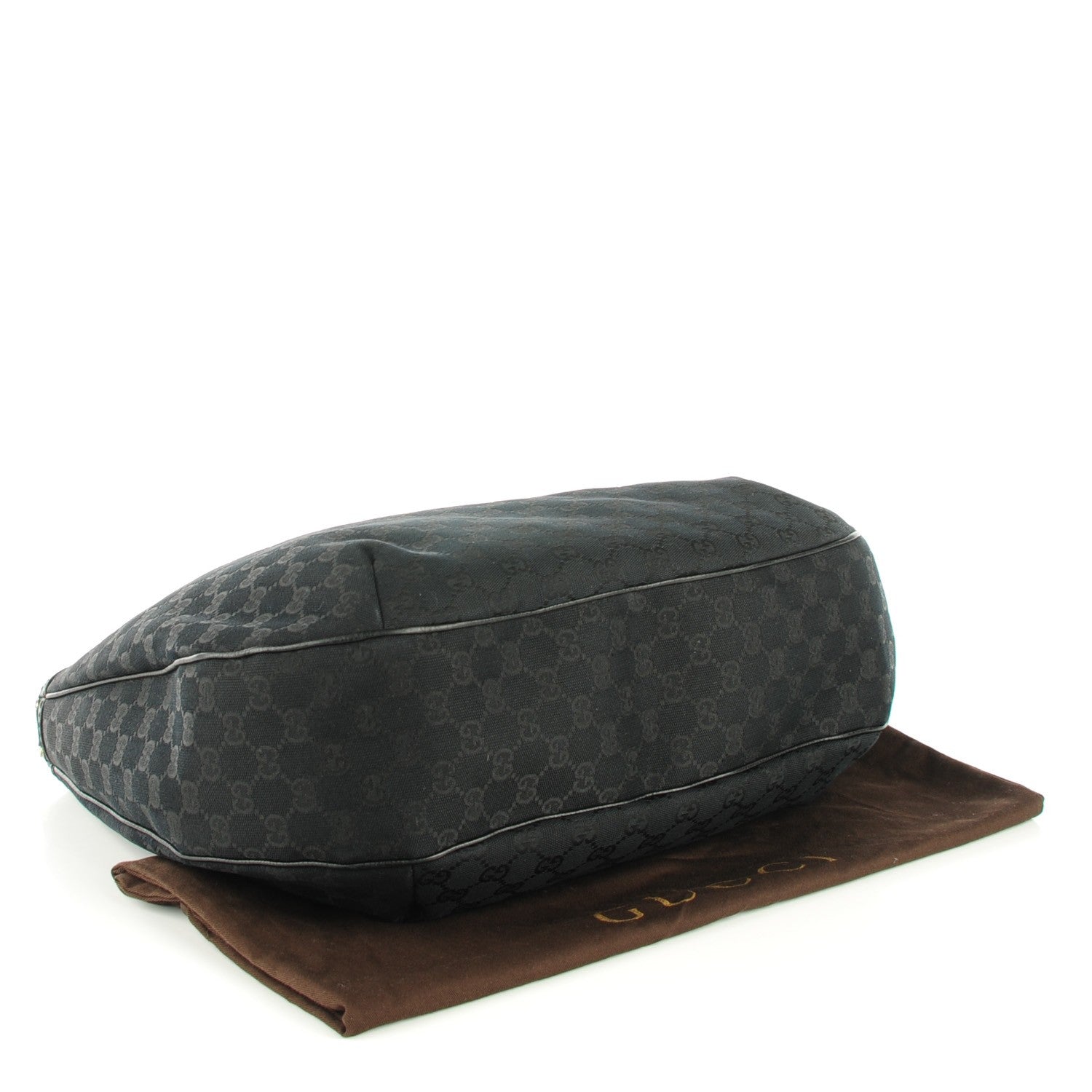 Gucci Monogram Large New Ladies Web Hobo Black 4 of 7