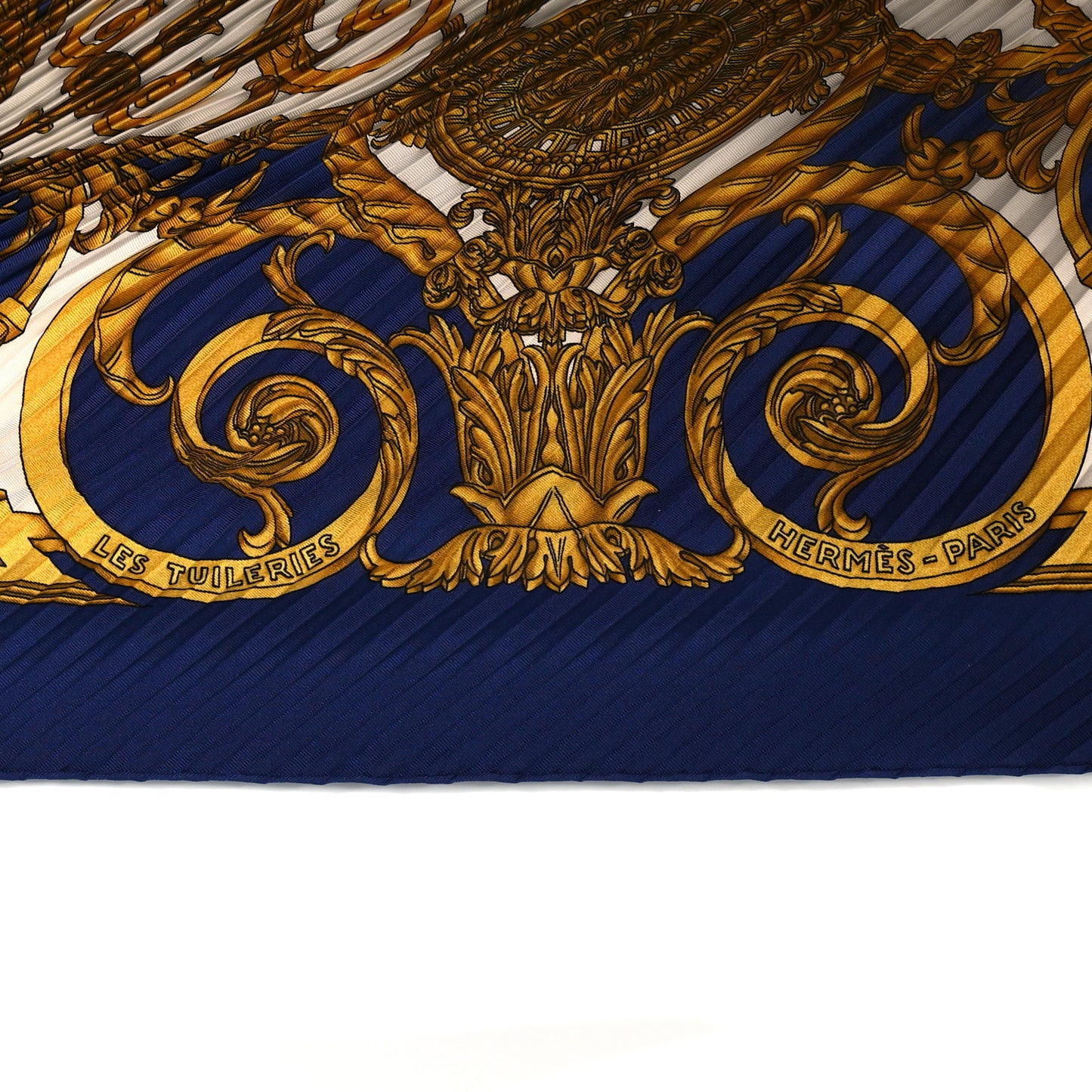 Silk Plisse Scarf 90