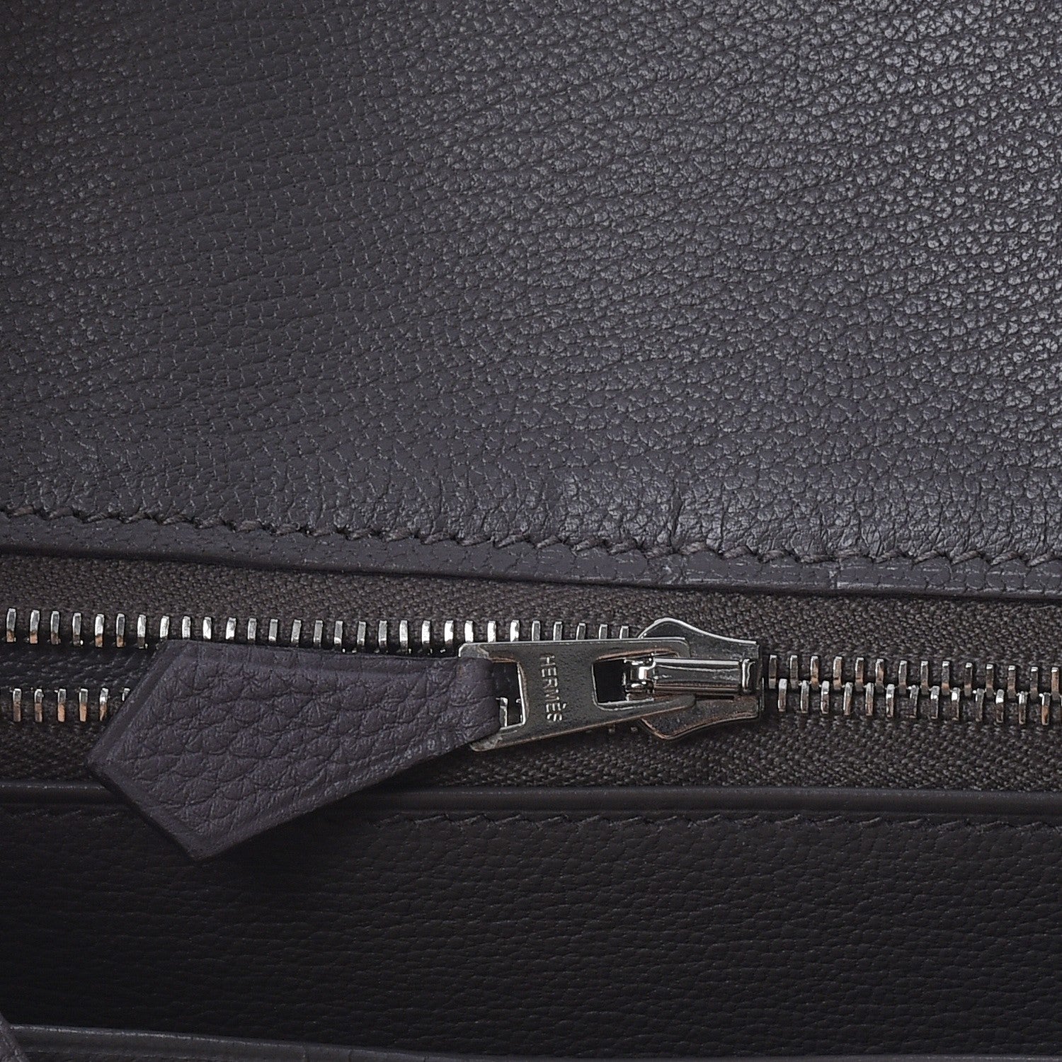 Hermes Togo Birkin 25 Etain 17 of 37