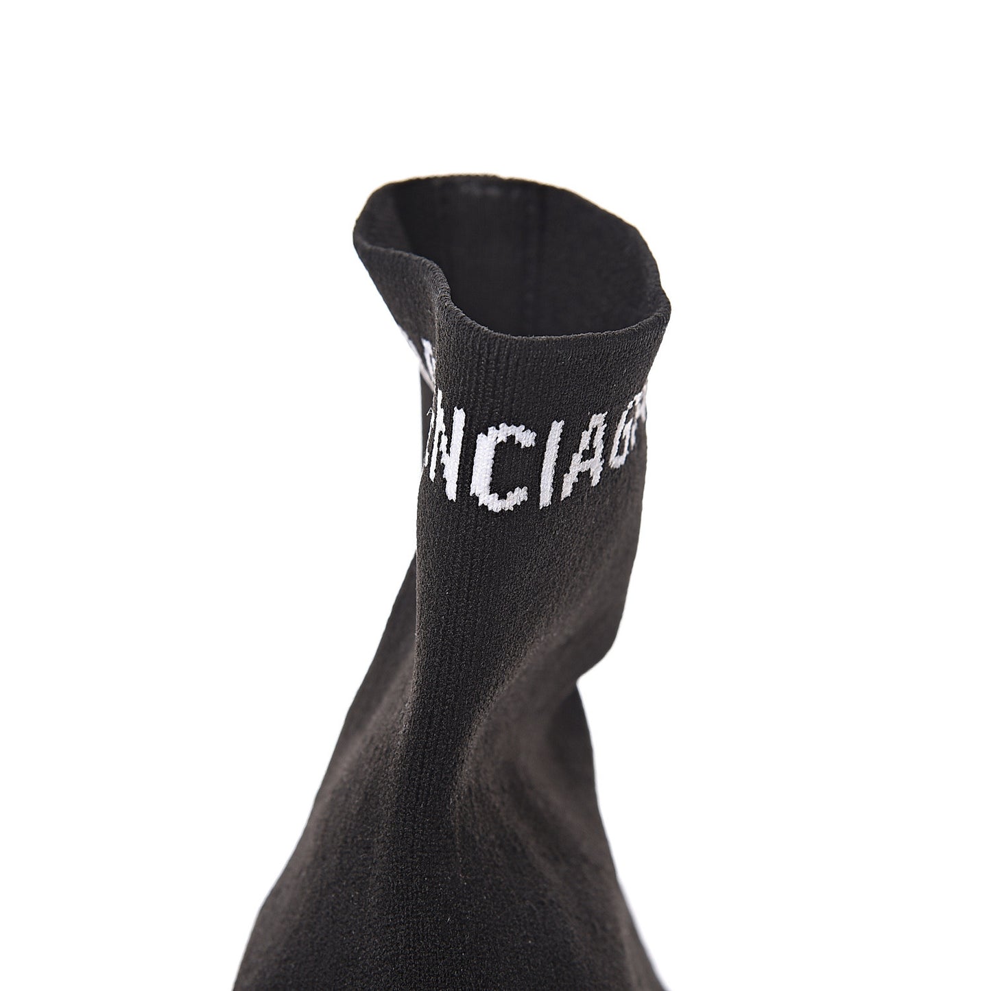 Neoprene Knit Womens Hi Speed Sneakers 38 Black