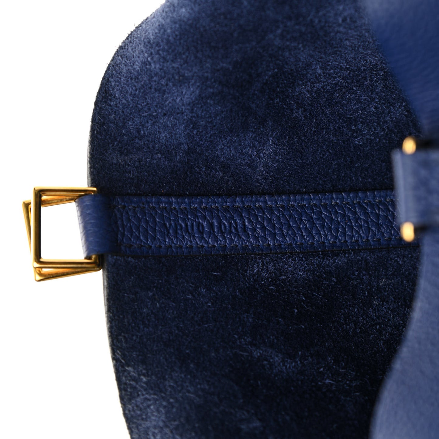 Taurillon Clemence Picotin Lock 22 MM Bleu Saphir