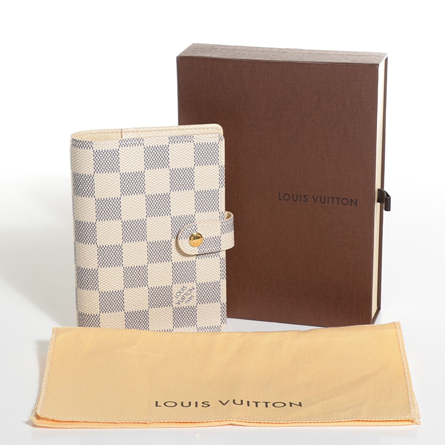 Louis Vuitton Damier Azur Small Ring Agenda Cover 8 of 8