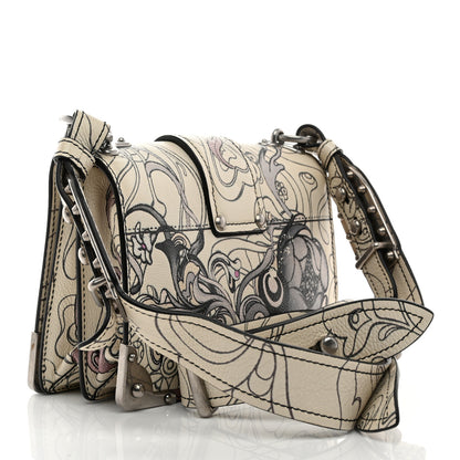 Prada X JAMES JEAN Glace Calfskin Rabbit Print Cahier Bag Opaline 3 of 12