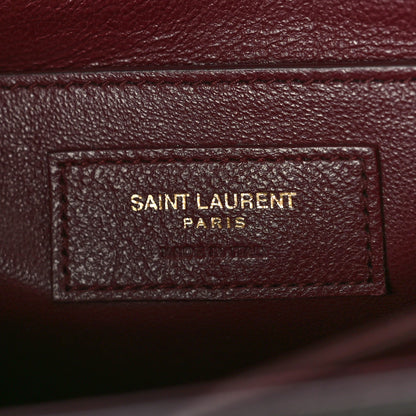 Saint Laurent Grain de Poudre Medium Classic Monogram Cassandra Top Handle Black Rouge Legion 6 of 13