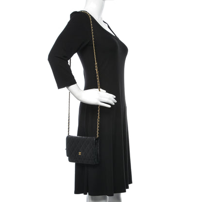 Chanel Caviar Quilted Wallet On Chain WOC Black 2 of 11