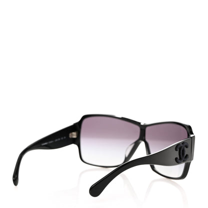 Chanel Acetate Shield Sunglasses 5449-A Black 4 of 8