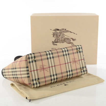 Burberry Haymarket Check Medium Tote Chocolate 4 of 8