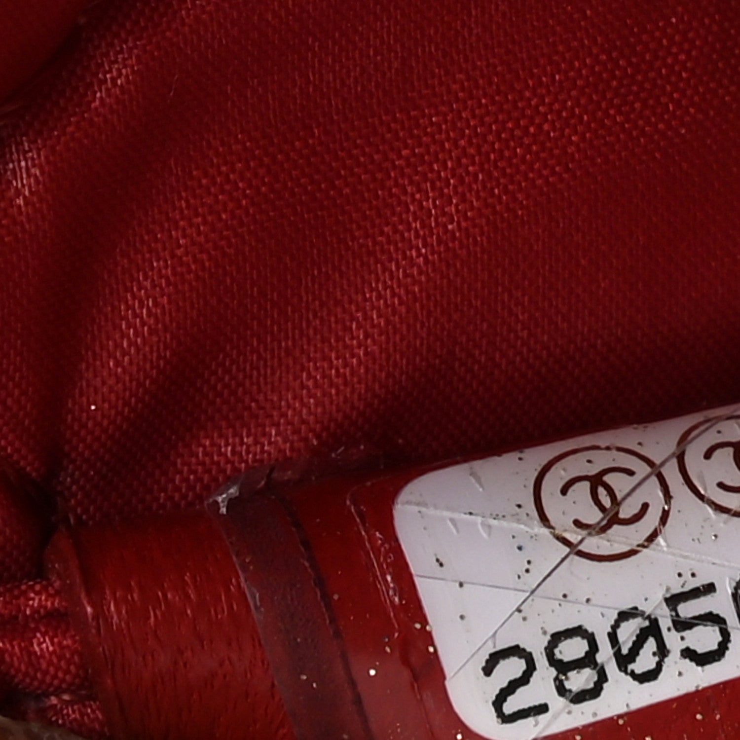 Chanel Lambskin Quilted Large Vanity Pouch Red 7 of 9