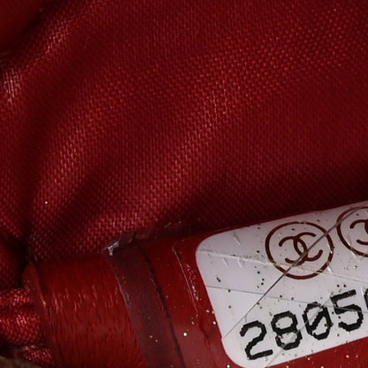 Chanel Lambskin Quilted Large Vanity Pouch Red 7 of 9