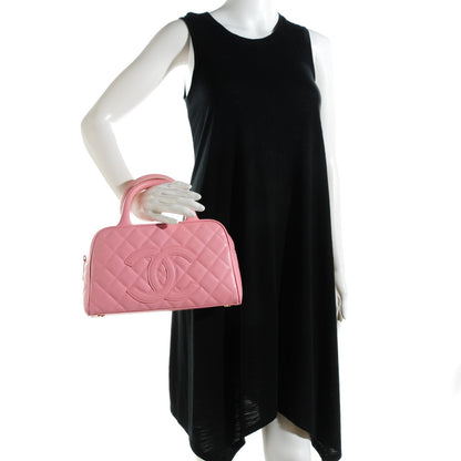Chanel Caviar Quilted Small Bowler Pink 2 of 7