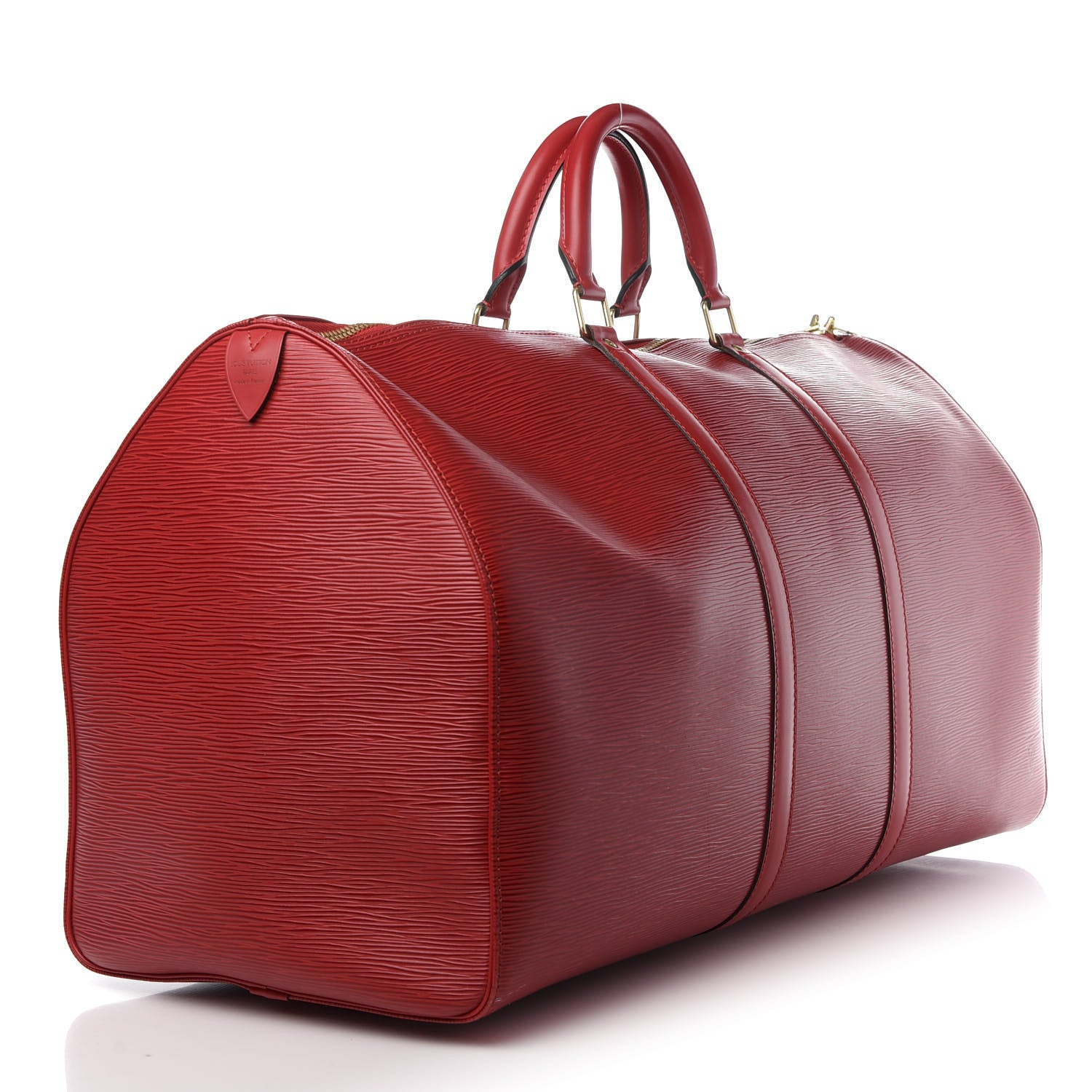 Louis Vuitton Epi Keepall 55 Castillan Red 2 of 11