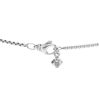 David Yurman Sterling Silver 18K Yellow Gold Diamond Small Cable Classics Pendant Necklace 4 of 4