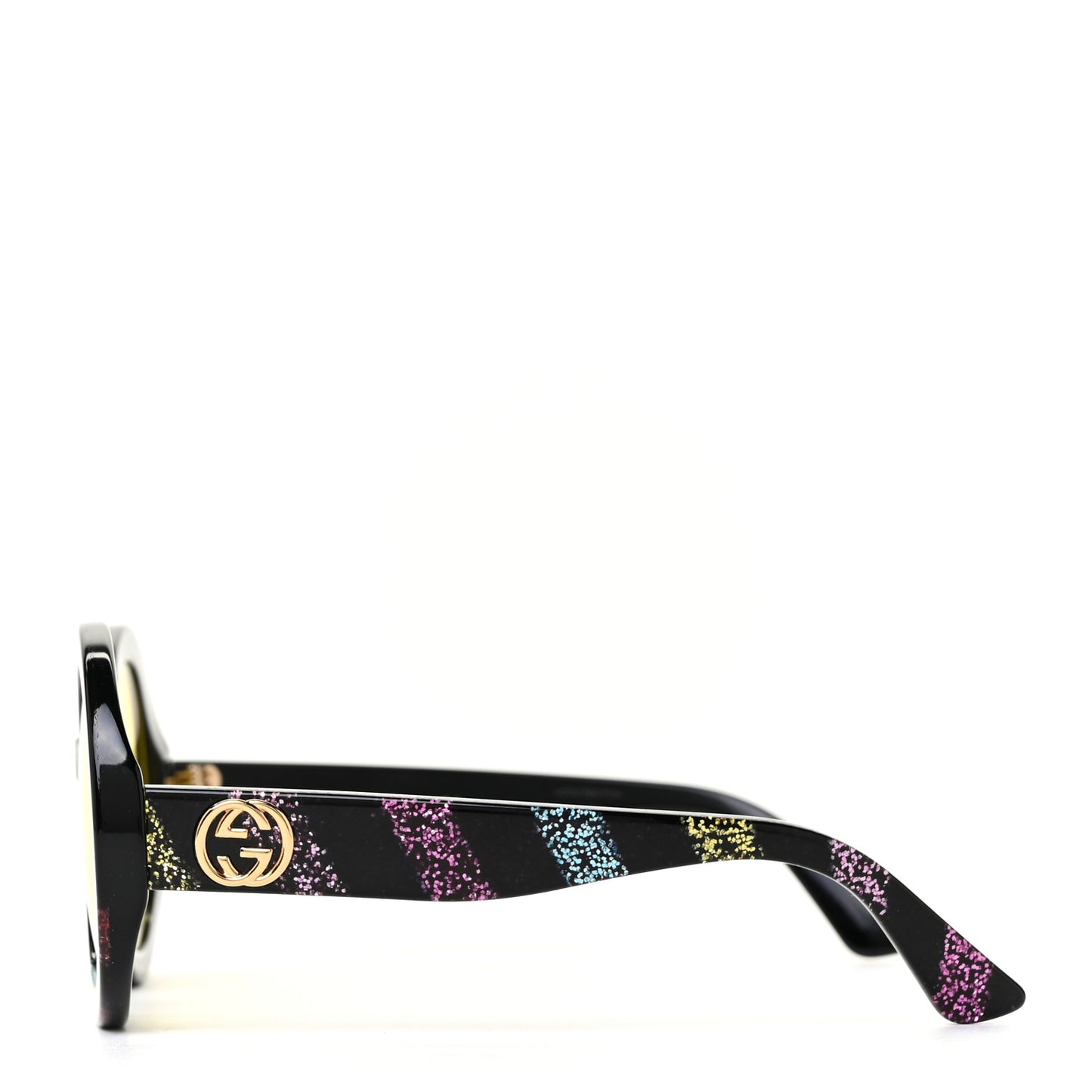 Acetate Round GG0084S Sunglasses Black Red Green