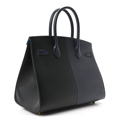 Hermes Epsom Casaque Birkin Sellier 30 Bleu Indigo Black Bleu Frida 3 of 11
