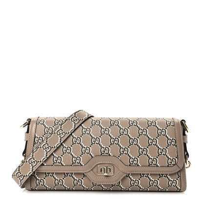 Gucci GG Shadow Monogram Small Luce Shoulder Bag Beige 1 of 10