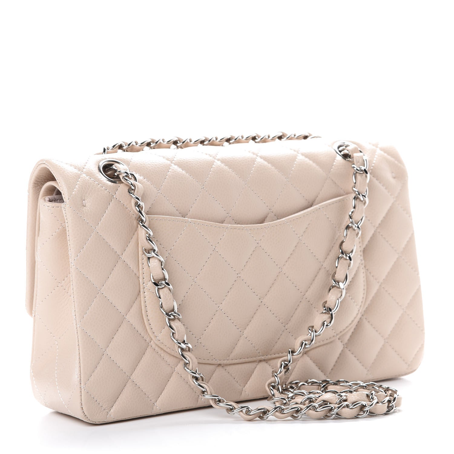 Chanel Caviar Quilted Medium Double Flap Light Pink 2 of 10