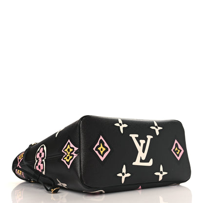 Louis Vuitton Monogram Giant Wild At Heart Neverfull MM Black 5 of 10