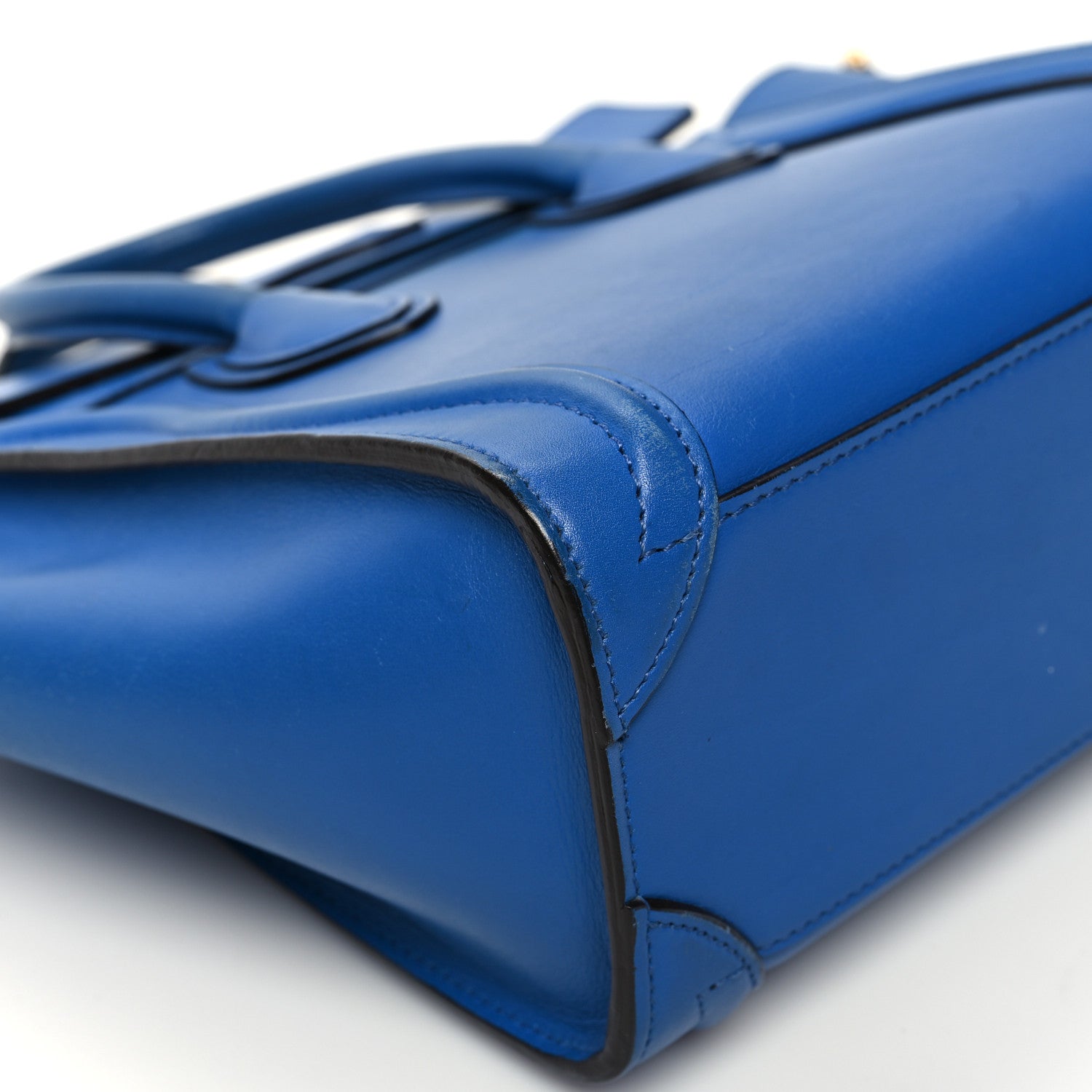 Celine Smooth Calfskin Nano Luggage Royal Blue 10 of 13