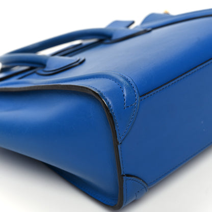 Celine Smooth Calfskin Nano Luggage Royal Blue 10 of 13