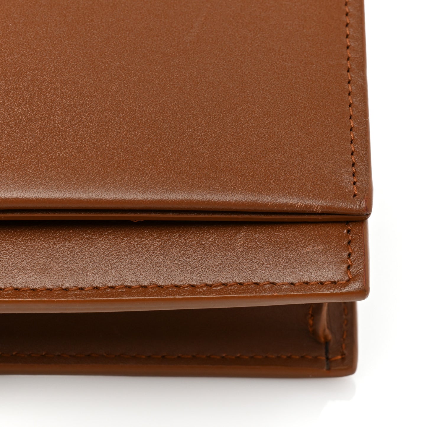 Smooth Calfskin Classic Monogram Kate Tassel Chain Wallet Fauve