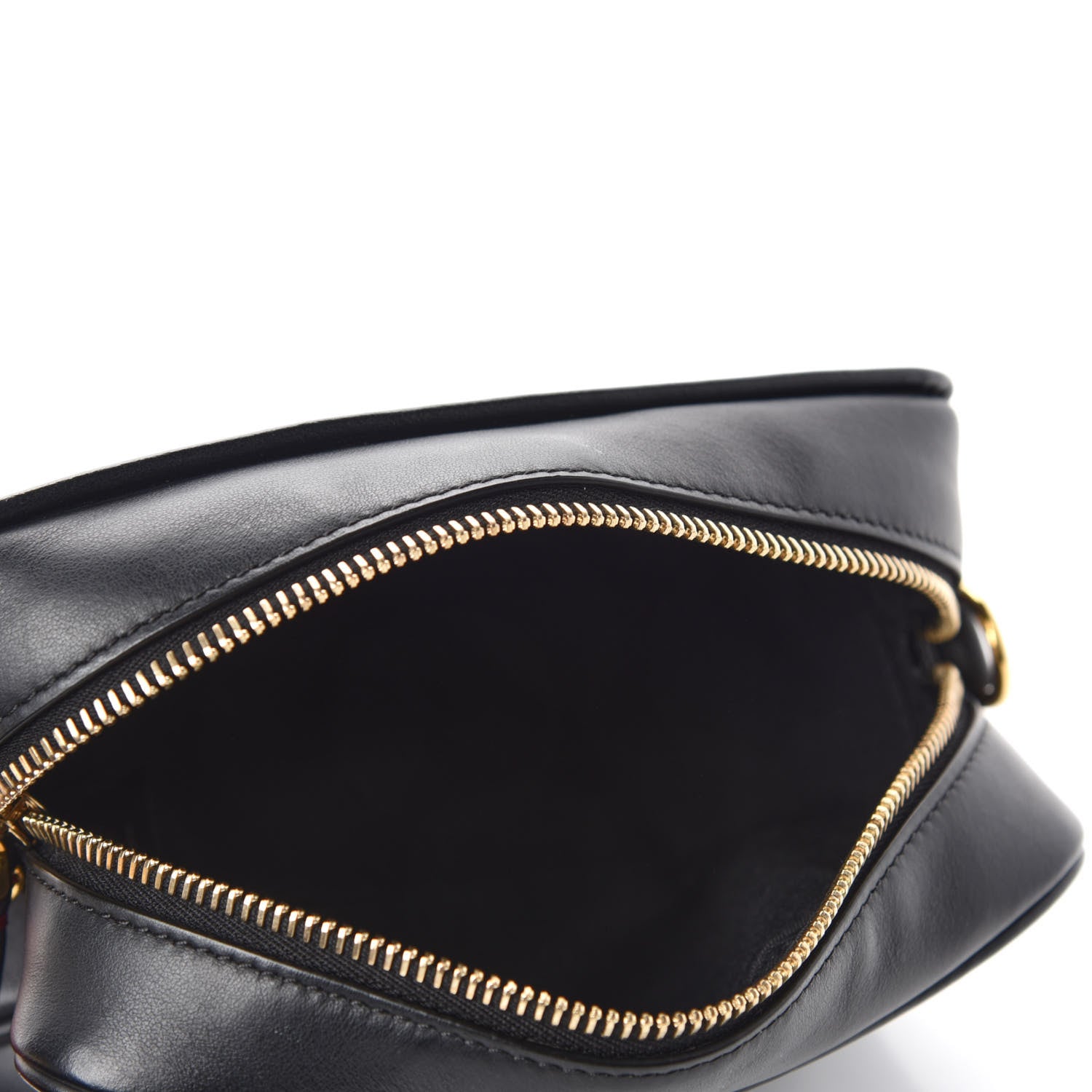 Fendi Vitello Century Bi-Color FF 1974 Embossed Mini Camera Case Maya Black 5 of 11
