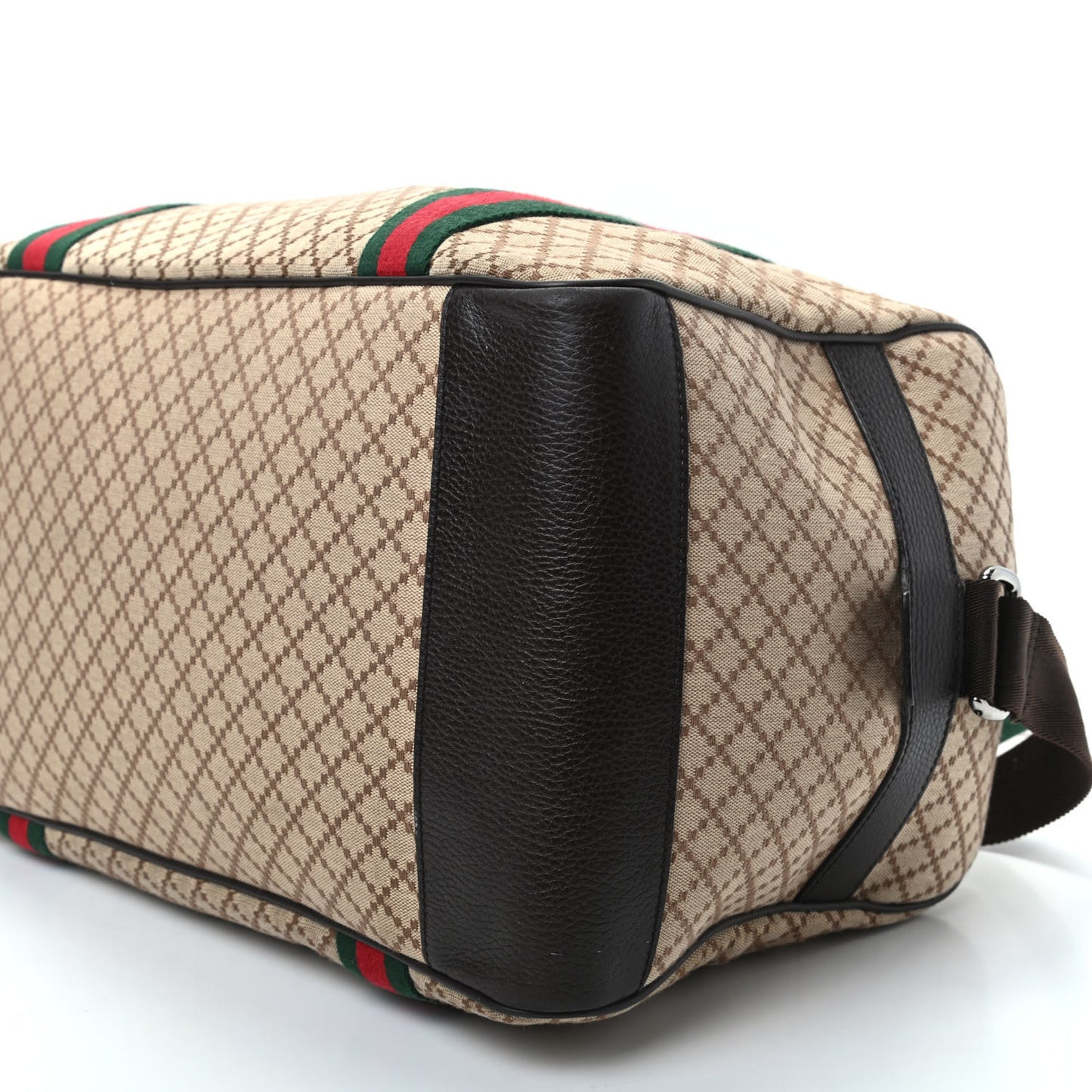 Diamante Large Web Carry On Duffle Bag Brown