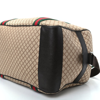 Gucci Diamante Large Web Carry On Duffle Bag Brown 8 of 8