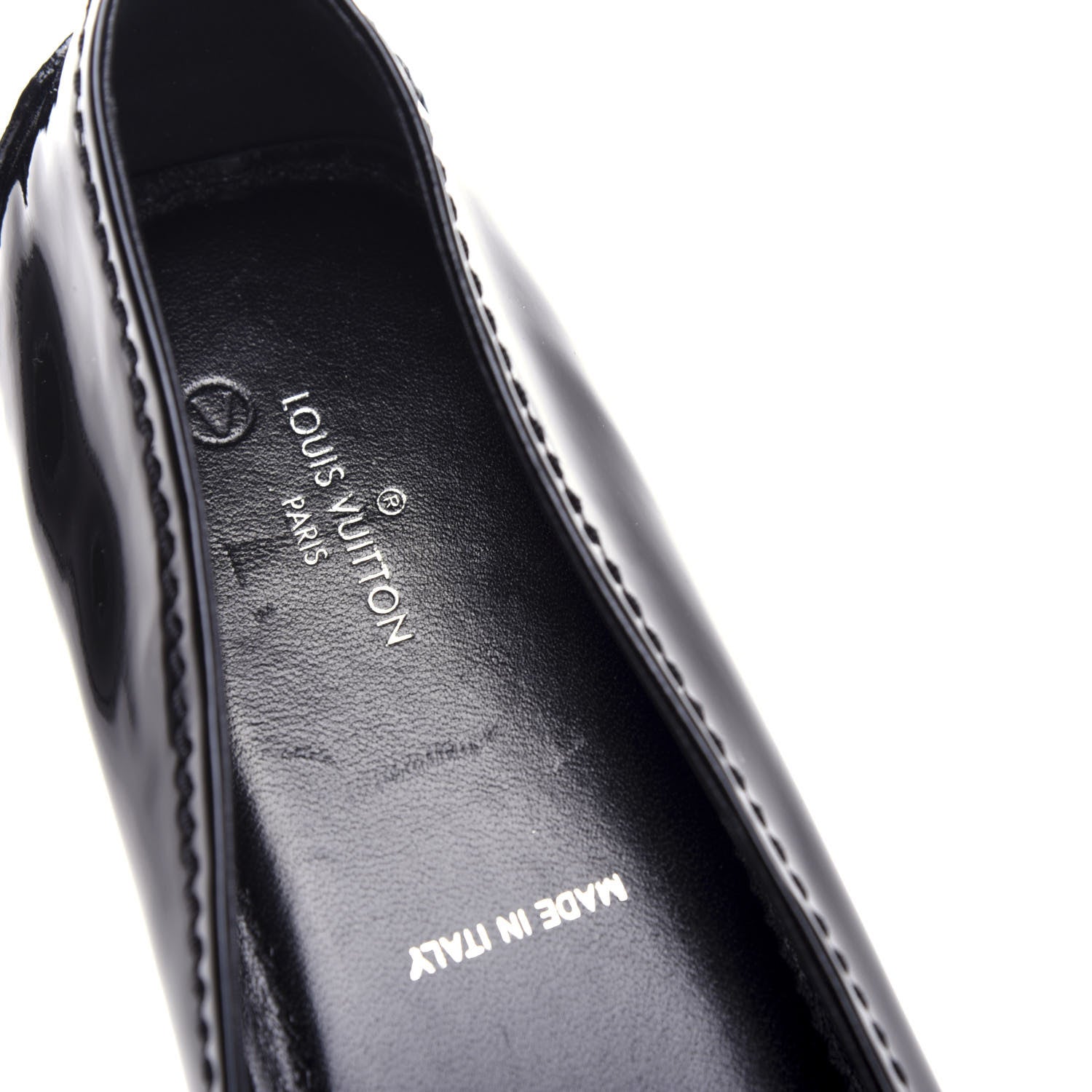 Louis Vuitton Patent Calfskin Oxford Ballerina Flats 40.5 Black 8 of 11