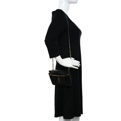 Saint Laurent Lambskin Quilted Monogram Mini Nolita Black 2 of 11